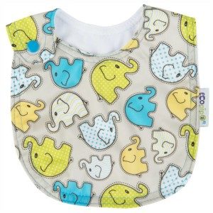 Babero PUL Elefantes Aqua