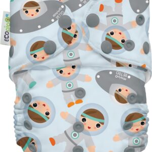 Pañal Unitalla Broche Estampado Astronautas